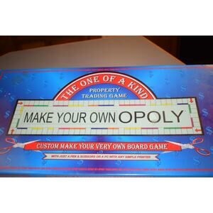 Game Make Your Own OPOLY New in Sealed Box TDC Games